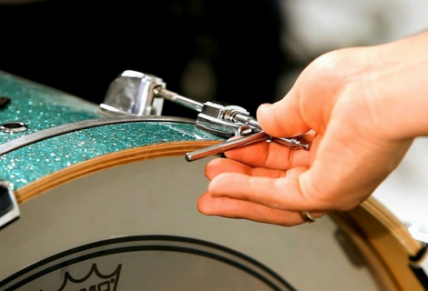 Tuning of a bass drum