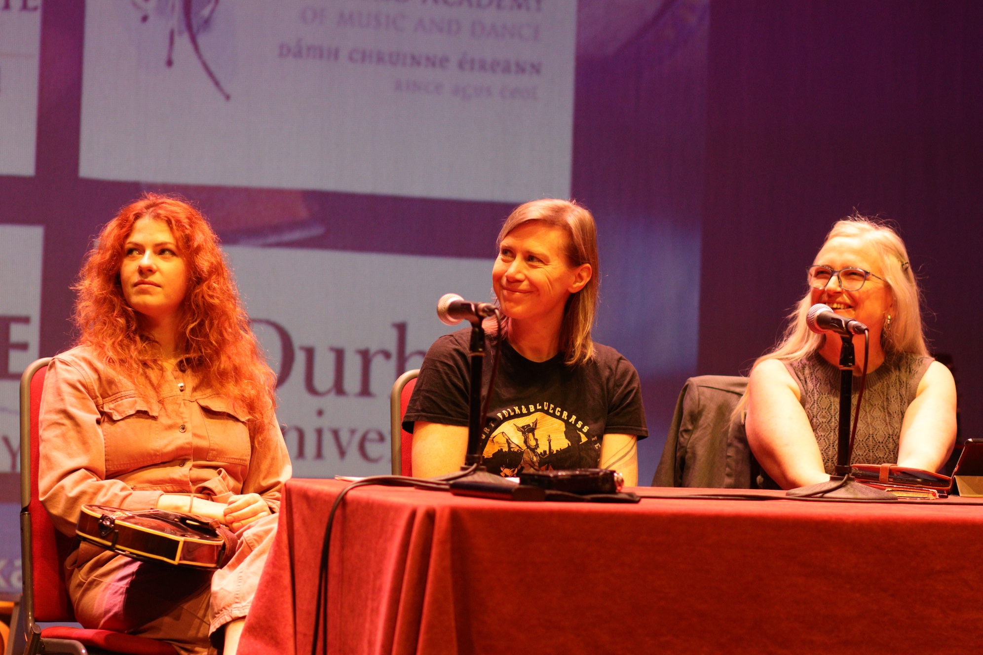 Left to right: Kathleen Coker, Loes van Schaijk, Róisín Ní Ghallóglaigh | Photo: Honza Bartošek