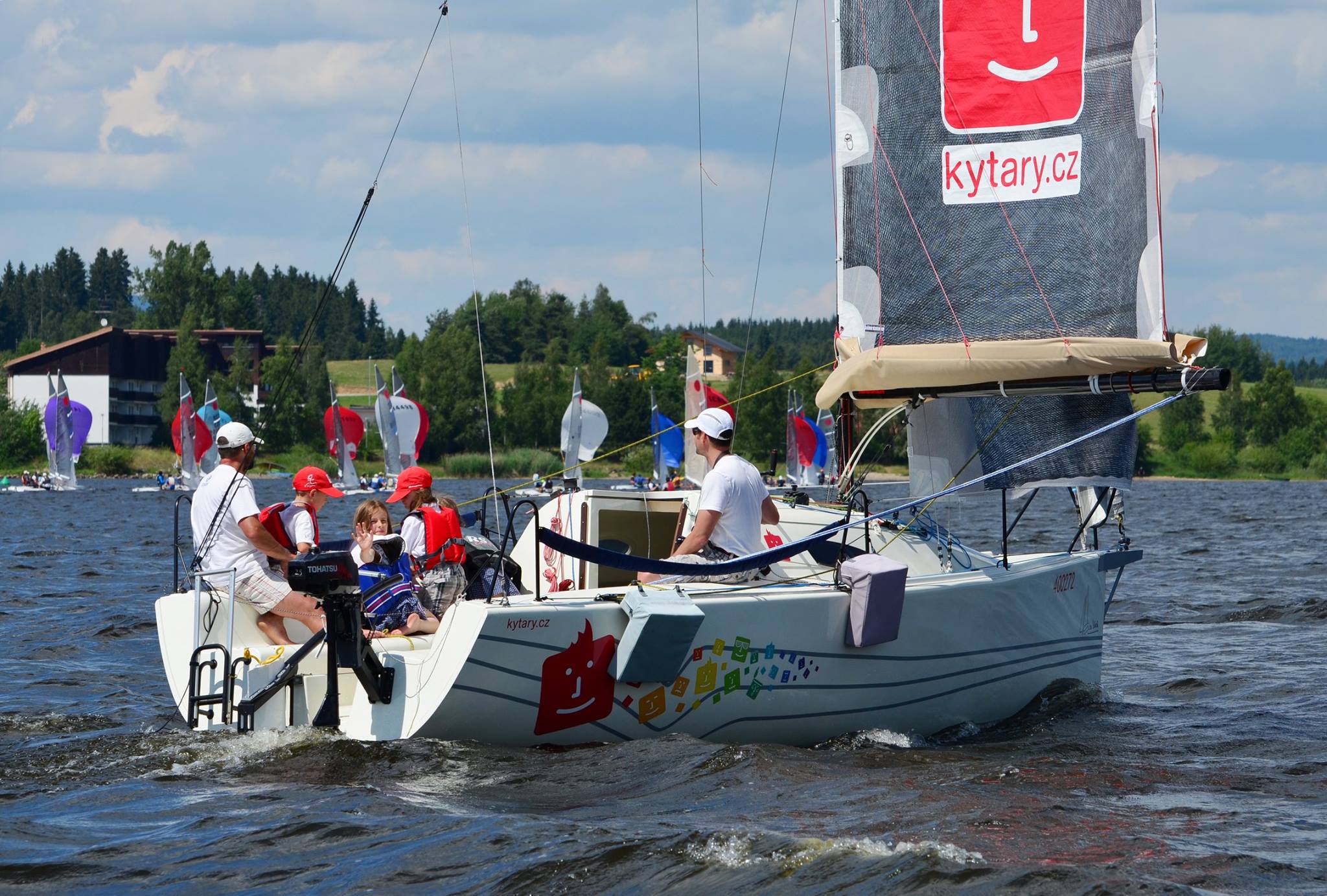 On a sailboat, Vladimír on the right| Source: Facebook Vladimír Myslík