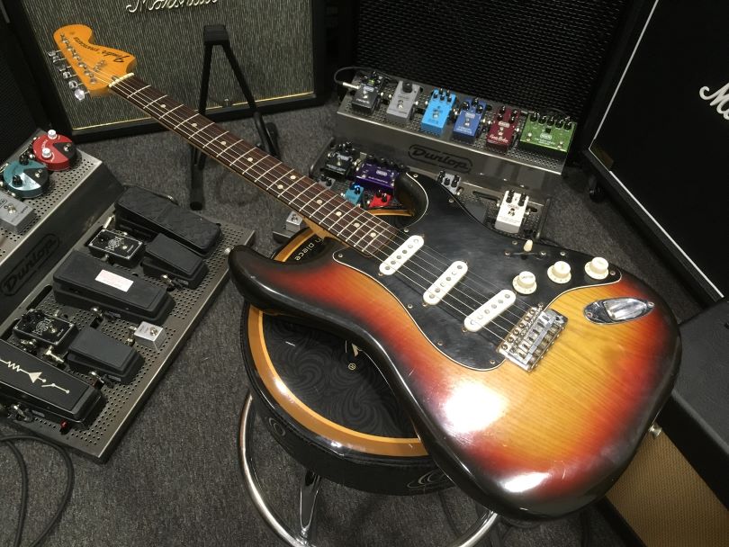 The 3-colour sunburst on '70s Stratocaster
