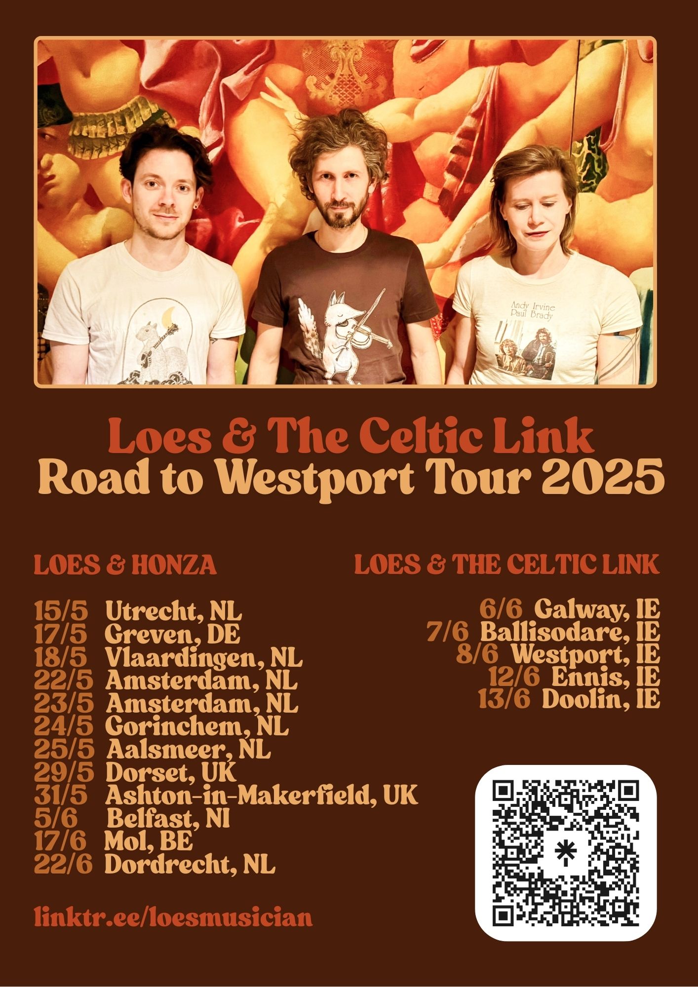 Loes & The Celtic Link Tour Poster