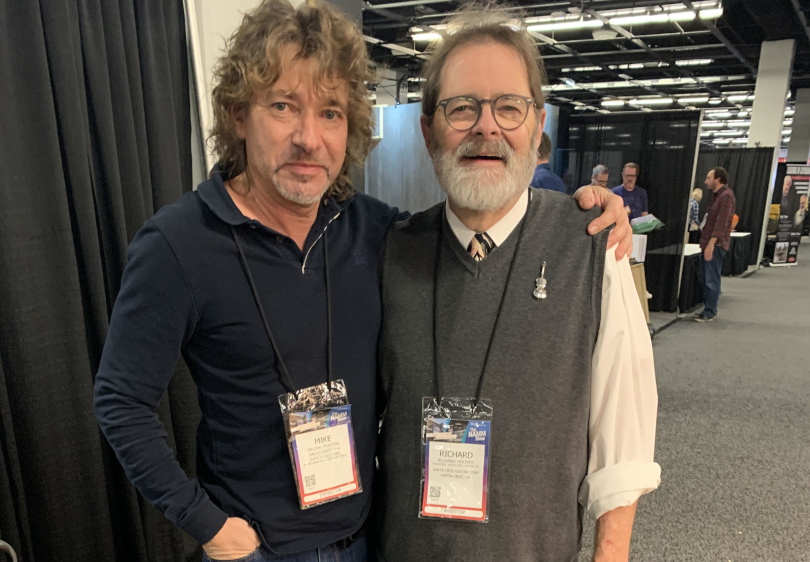 With Richard Hoover at the NAMM Show in Anaheim, California. | Photo: author's archive
