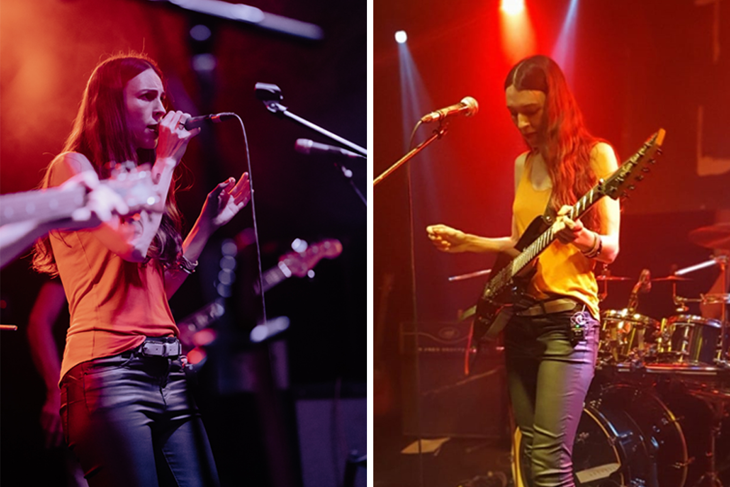 These photos from the concert illustrate the difference between professional photography (left) and a mobile phone snapshot (right). | Photo: Radim Krumpolc, Nikola Ramešová