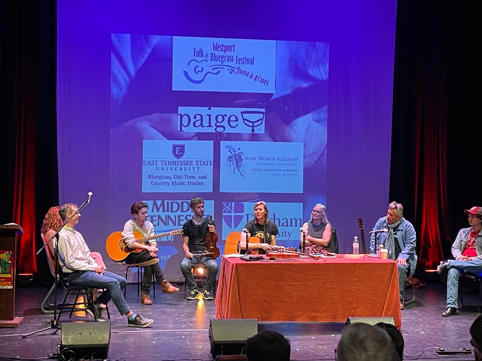 On Stage at a panel discussion in Westport I Photo: Caolán O'Neill-Forde