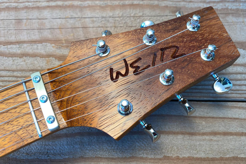 Weir Guitars headstock logo