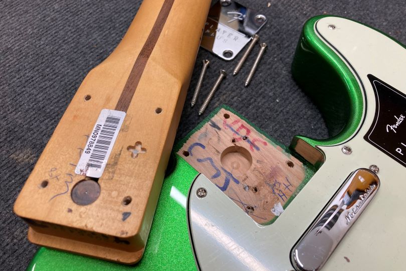 Many guitarists that come into the repair shop are astonished at all the things that can happen—let's say spontaneously—at the neck/body joint.