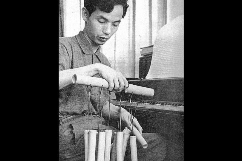 Japanese avant-garde composer Tōru Takemitsu. | Photo: Public domain (via Wikimedia Commons)