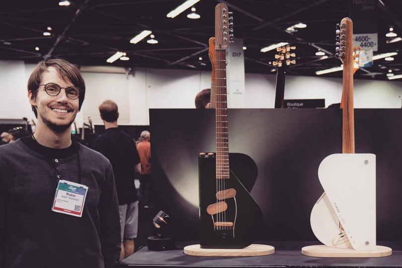 Robin Stummvoll and Verso Instruments at last year's NAMM Show | Photo: facebook Verso Instruments