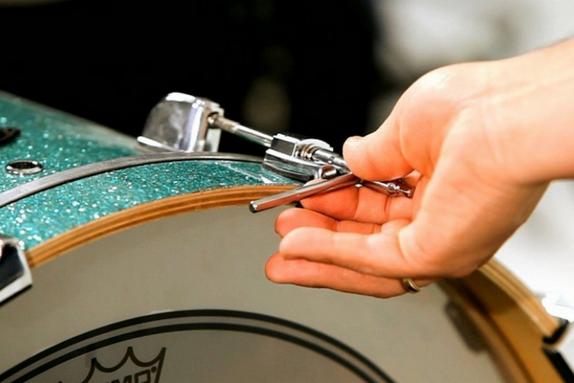 Tuning of a bass drum