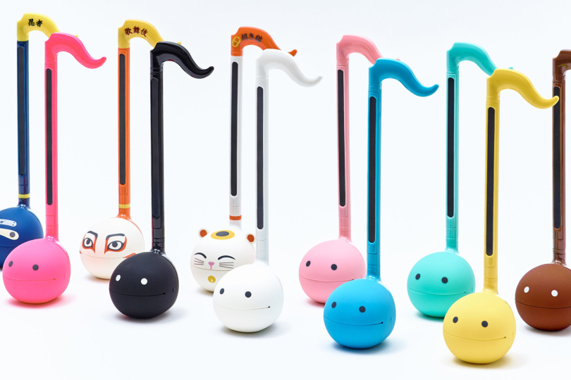 Otamatone is an electronic synthesiser from Japan. Its witty eighth-note design and theremin-like sound has gained popularity especially on TikTok and YouTube where you can find many cover versions played on this truly bizarre instrument. | Photo: Otamatone.jp