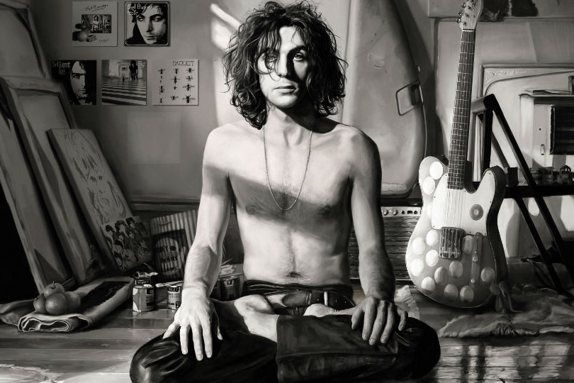 Syd Barrett Tribute "Paintingful of Secrets" | Painting by Salem Shanouh