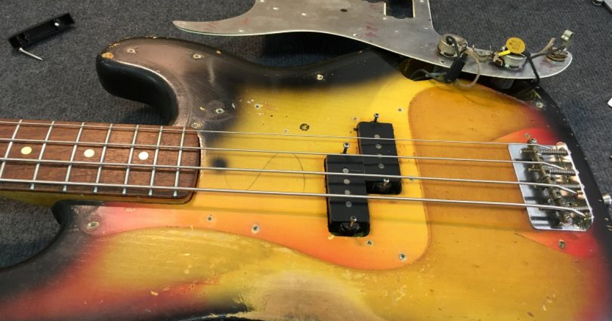 Guitare basse électrique modèle Precision Bass - Detail