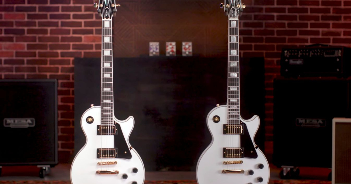 Epiphone Les Paul Custom ダンカンPU搭載 Epiphone Epiphone Les Paul Custom Electric Guitar - ギター