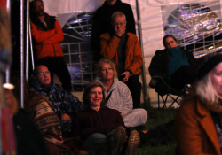 Loes enjoying Rob Clamp's performance during The Big Freezone | Photo: Honza Bartošek