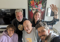 With our hosts Klaus-Christof Hofman and his wife Barbara in Reckenfeld. Photo: Honza Bartošek.
