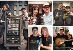 Billy Corgan (Smashing Pumpkins), Richard Fortus (Guns´n´Roses), Bill Kelliher (Mastodon), Dave Ellefson (Megadeth), Kirk Hammet (Metallica) | Photo: Antonín Salva's archive