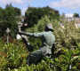 Statue of a violin maker in music town Markneukirchen | Photo: Honza Bartošek