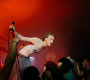 Should I tell stories about the lyrics, be funny, encourage action, or just play and let the music do the talking? Communication with the audience is a delicate thing. Berlin Manson has nailed it. | Photo: Jan Kuča