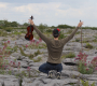 Honza practicing his "slavic squat" in The Burren | Photo: Honza Bartošek