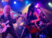 Wolverhampton, The Robin. Girlschool playing with a different frontwoman for the first time – with me. | Photo: Gary Carter
