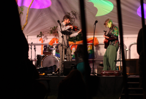 Loes and Honza at The Big Freezone festival in Dorset | Photo: Rob Clamp