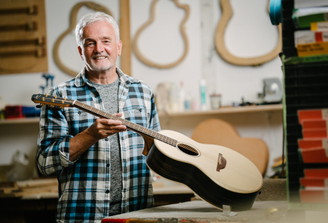 Lowden guitars are different from the products from American manufacturers in the same price range. They have a more "wooden" and "round" look to them. | Photo: Lowden Guitars