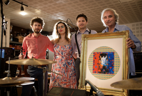 Jan Řepka and his team during recording. | Photo: archiv Jana Řepky