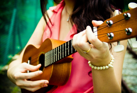There are 5 basic types to the ukulele family: soprano, concert, tenor, baritone, and bass.