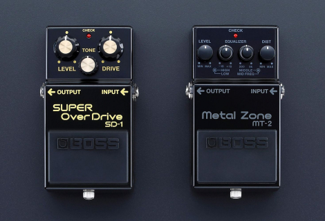 Boss Super Overdrive 40th Anniversary SD-1 4A and Metal Zone 30th Anniversary MT-2 3A 