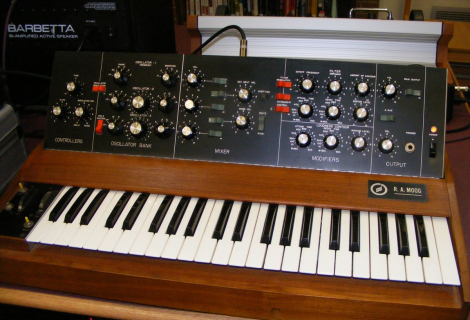 A classic Moog Minimoog